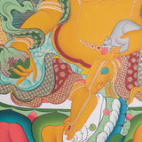 Zambala Thangka Painting - God of Wealth