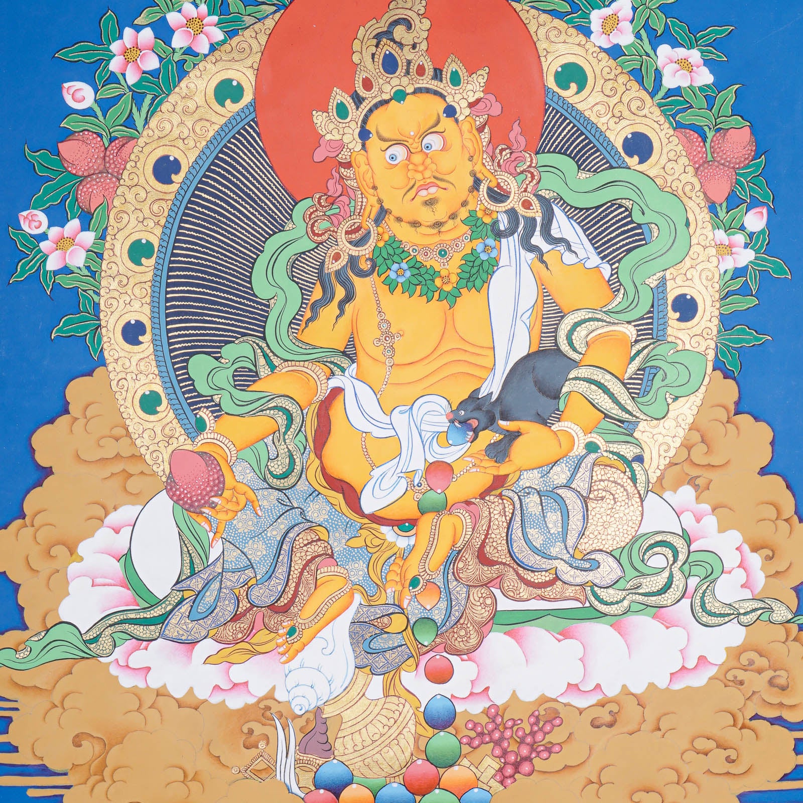 Zambala Thangka Painting - Wall Hanging Decor