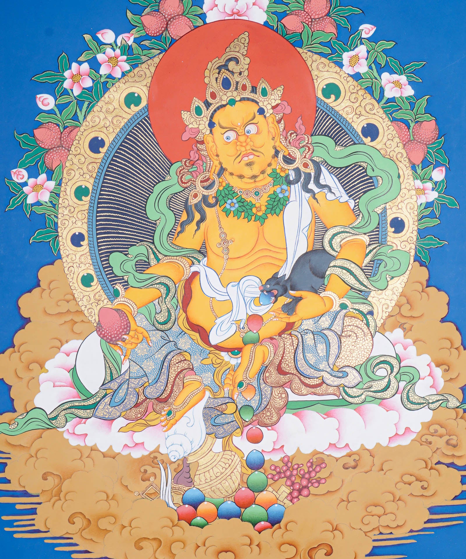 Zambala Thangka Painting - Wall Hanging Decor