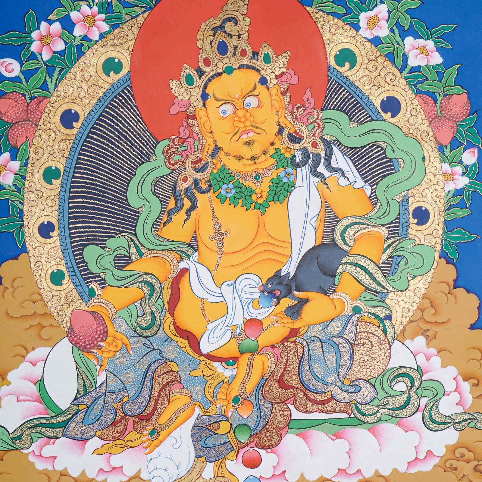 Zambala Thangka Painting - Wall Hanging Decor