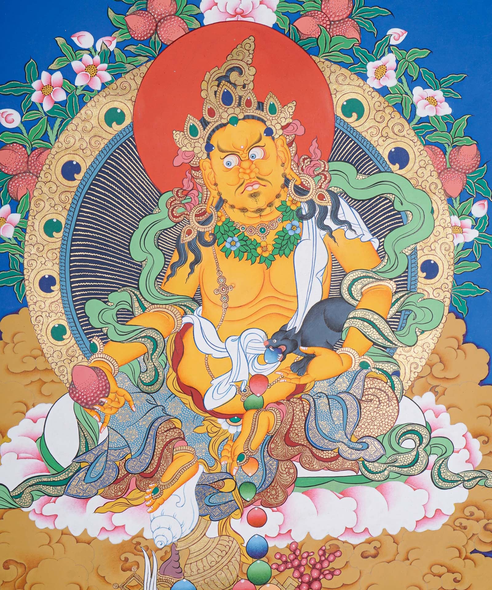 Zambala Thangka Painting - Wall Hanging Decor