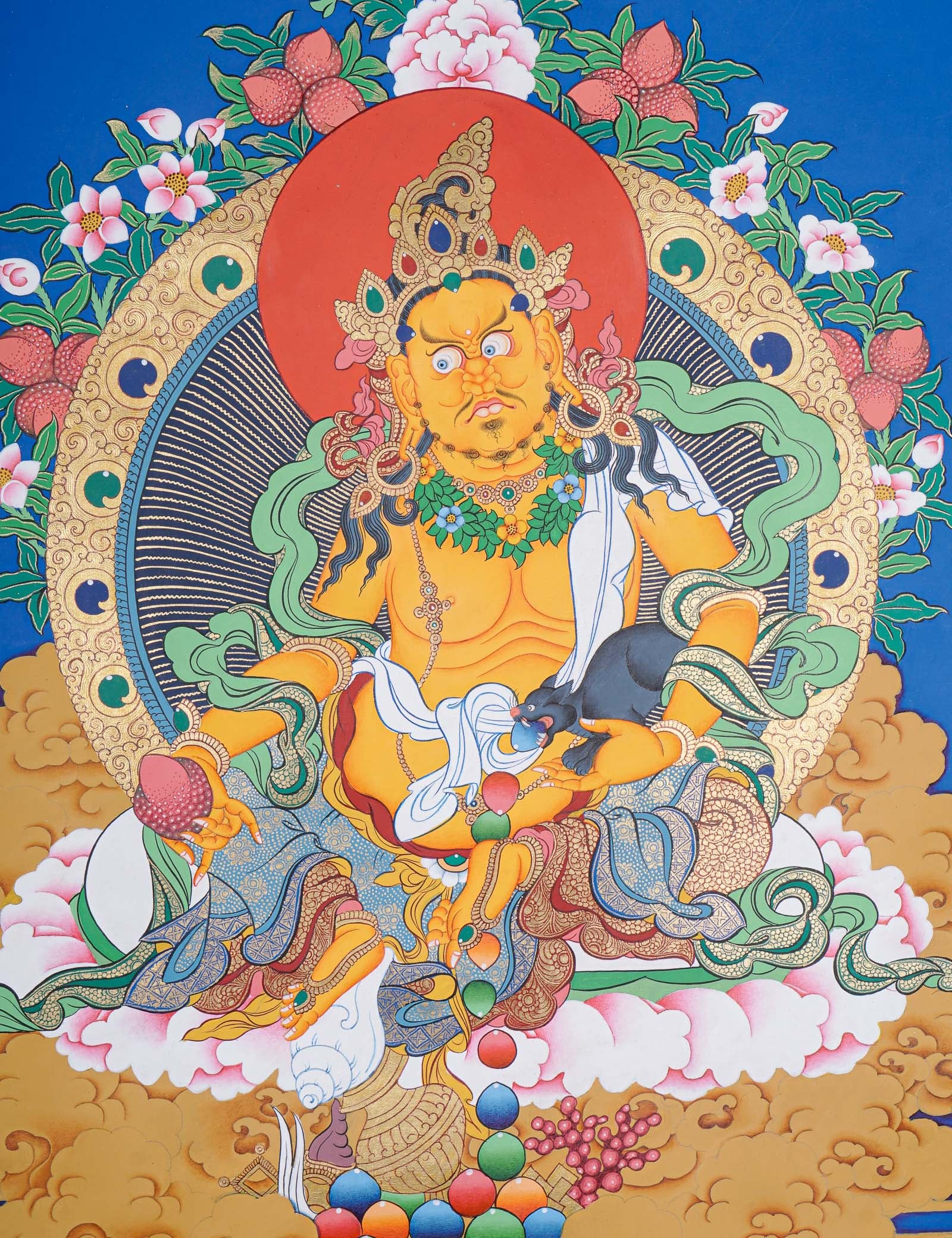 Zambala Thangka Painting - Wall Hanging Decor