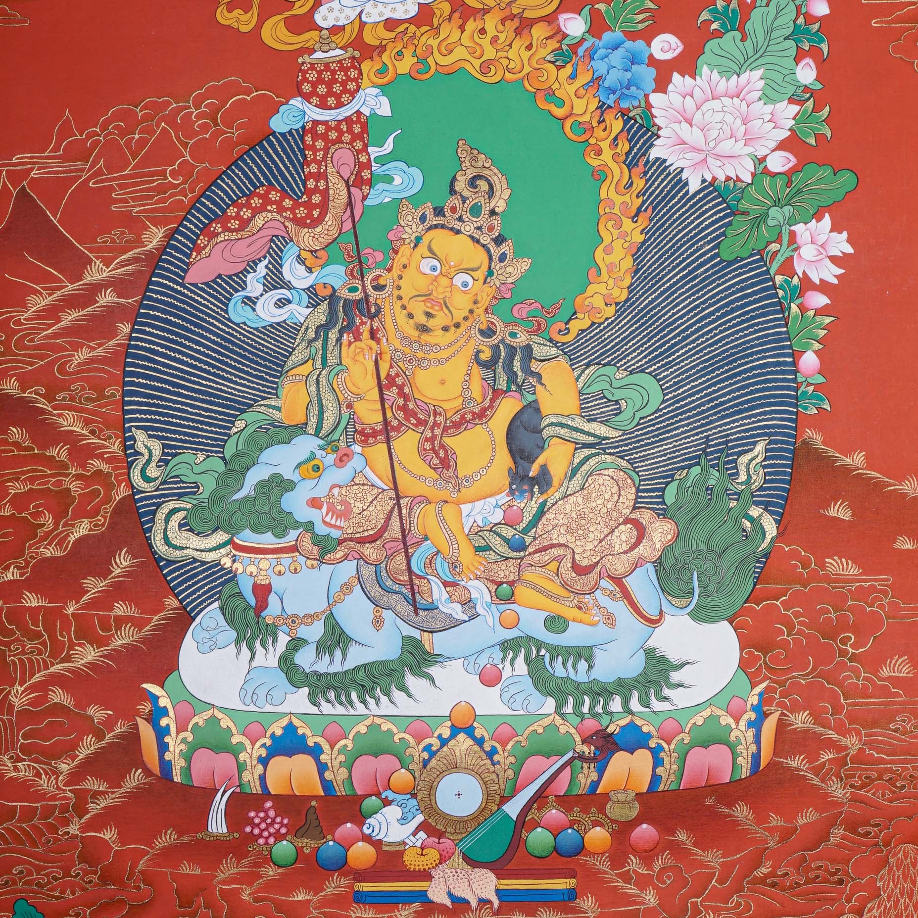 Zambala Thangka Painting - Tibetan Art