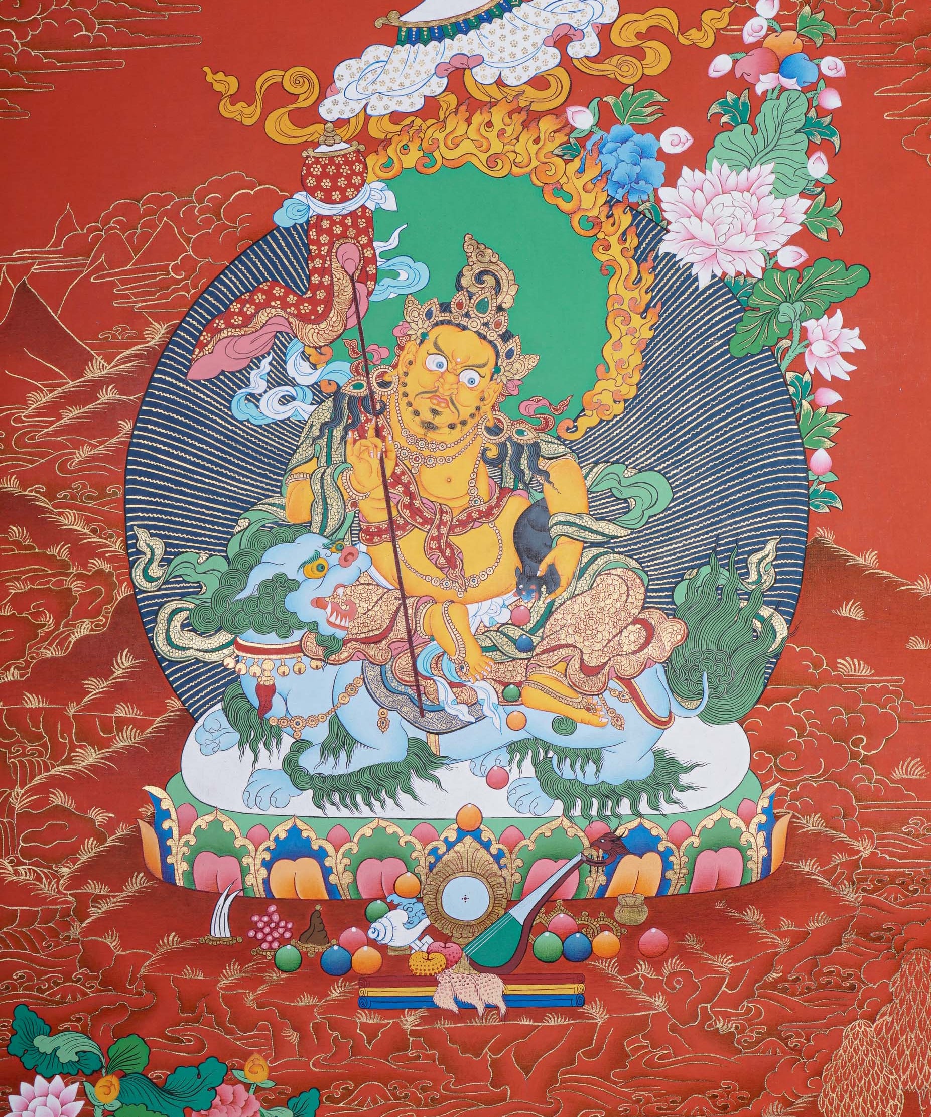 Zambala Thangka Painting - Tibetan Art