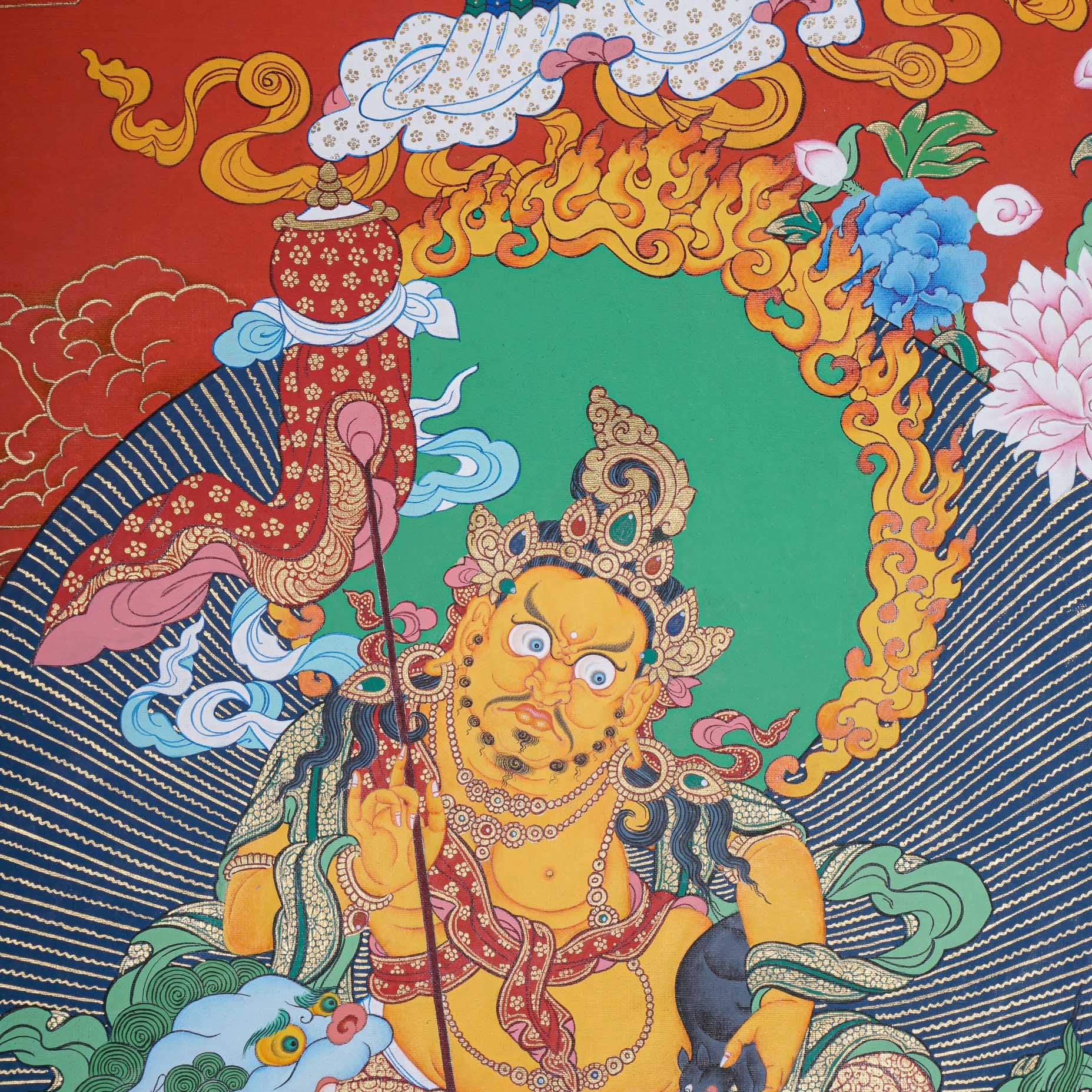 Zambala Thangka Painting - Tibetan Art