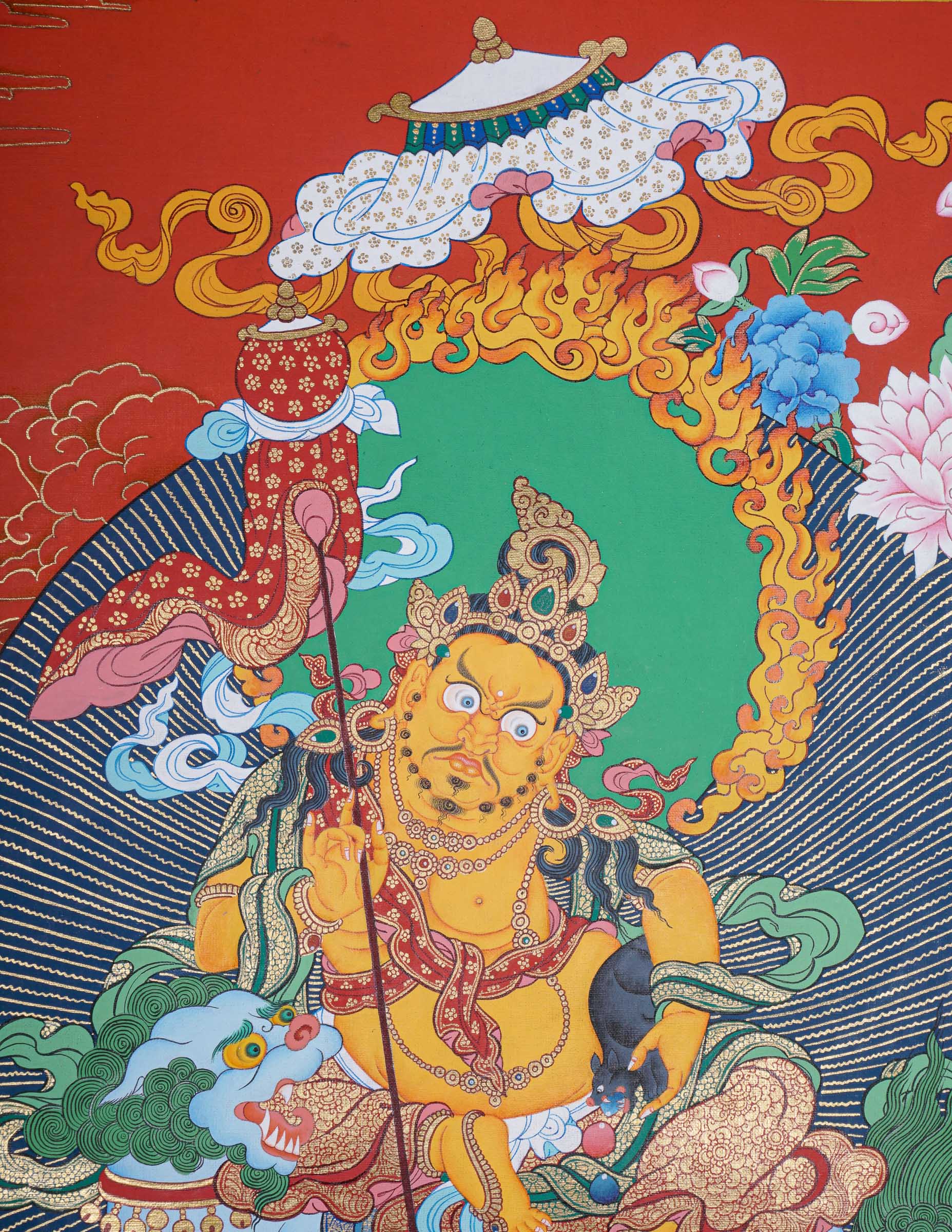 Zambala Thangka Painting - Tibetan Art