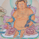 Zambala Tibetan Thangka Painting  by Master artesian | Buddhism deity of  wealth and fortune