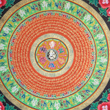 Mantra Mandala Thangka for positivity .