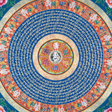 Mantra Mandala Thangka for Meditation .