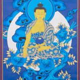 Shakyamuni Buddha Thangka for meditation and prayer.