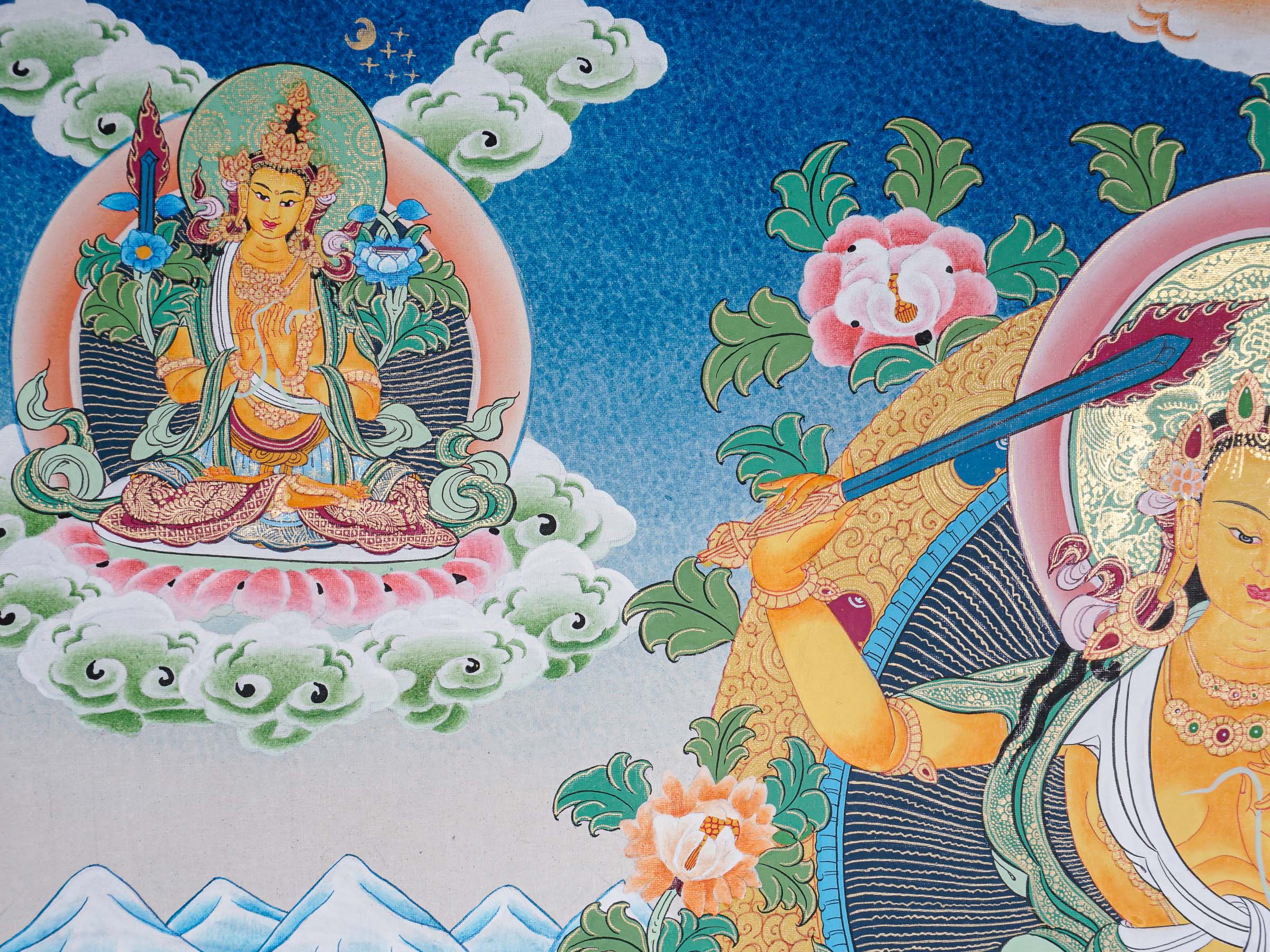 5 Manjushri Thangka - tibetan Painting