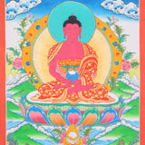 Amitabha Thangka for spiritual connections, aid concentration, and generate positive energy.