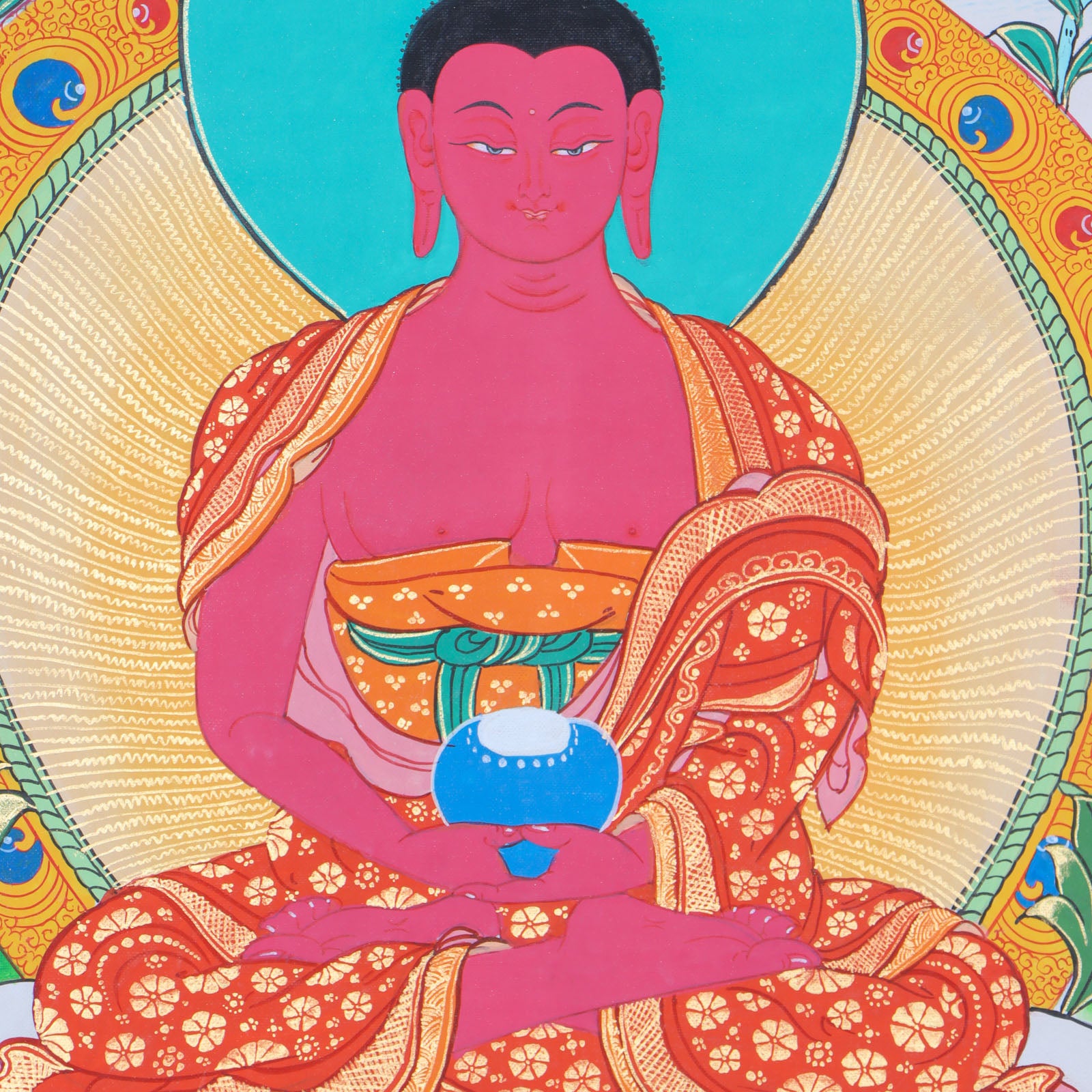 Amitabha Thangka for spiritual connections, aid concentration, and generate positive energy.