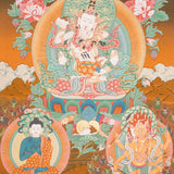 Vajrasattwa Shakti Thangka Painting for prayer and meditation.