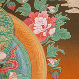 Vajrasattwa Shakti Thangka Painting for prayer and meditation.