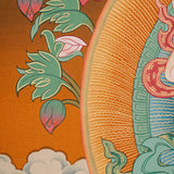 Vajrasattwa Shakti Thangka Painting for prayer and meditation.