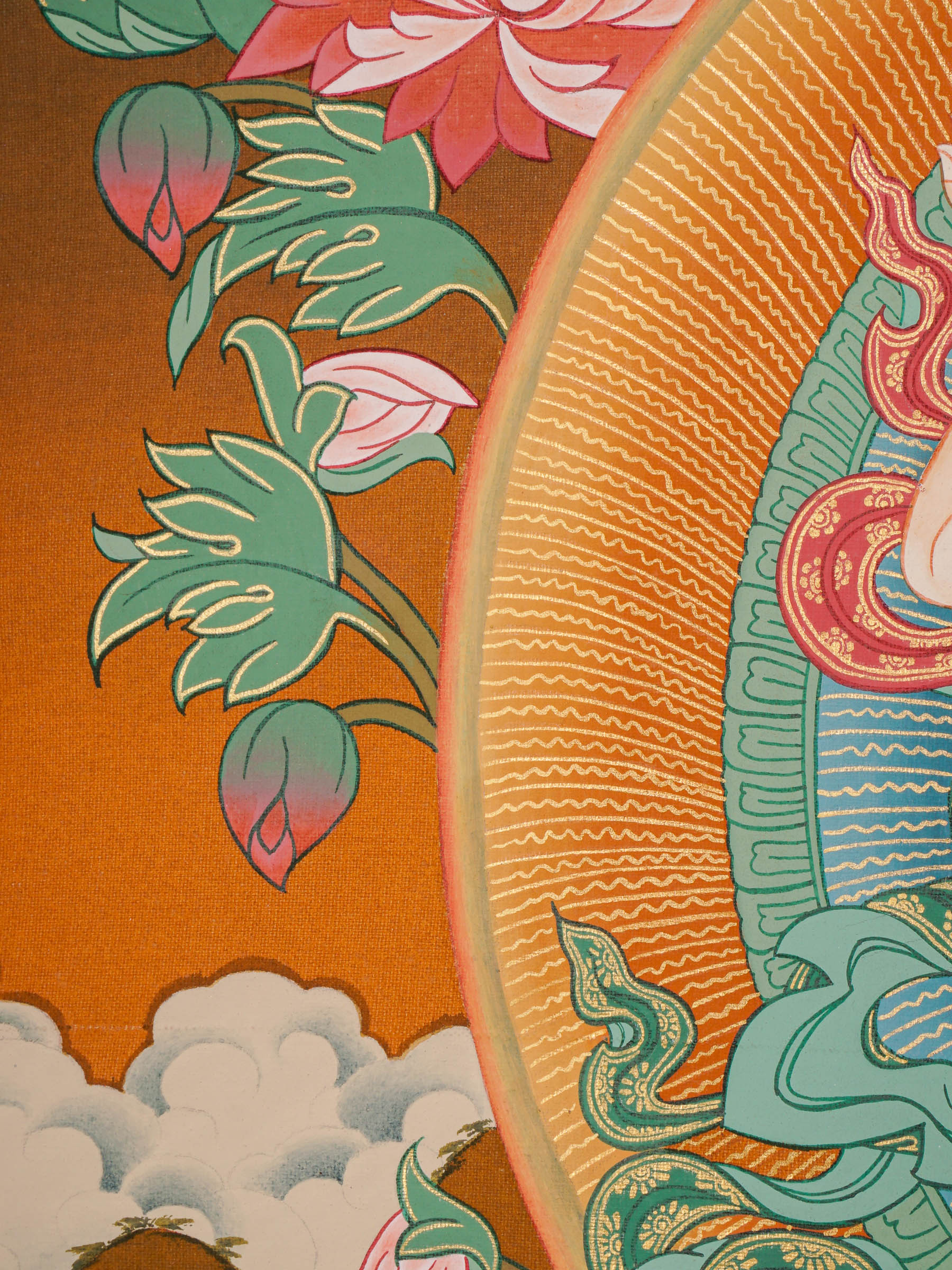 Vajrasattwa Shakti Thangka Painting for prayer and meditation.