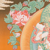 Vajrasattwa Shakti Thangka Painting for prayer and meditation.