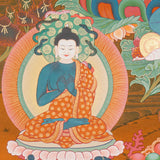 Vajrasattwa Shakti Thangka Painting for prayer and meditation.