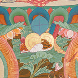 Vajrasattwa Shakti Thangka Painting for prayer and meditation.