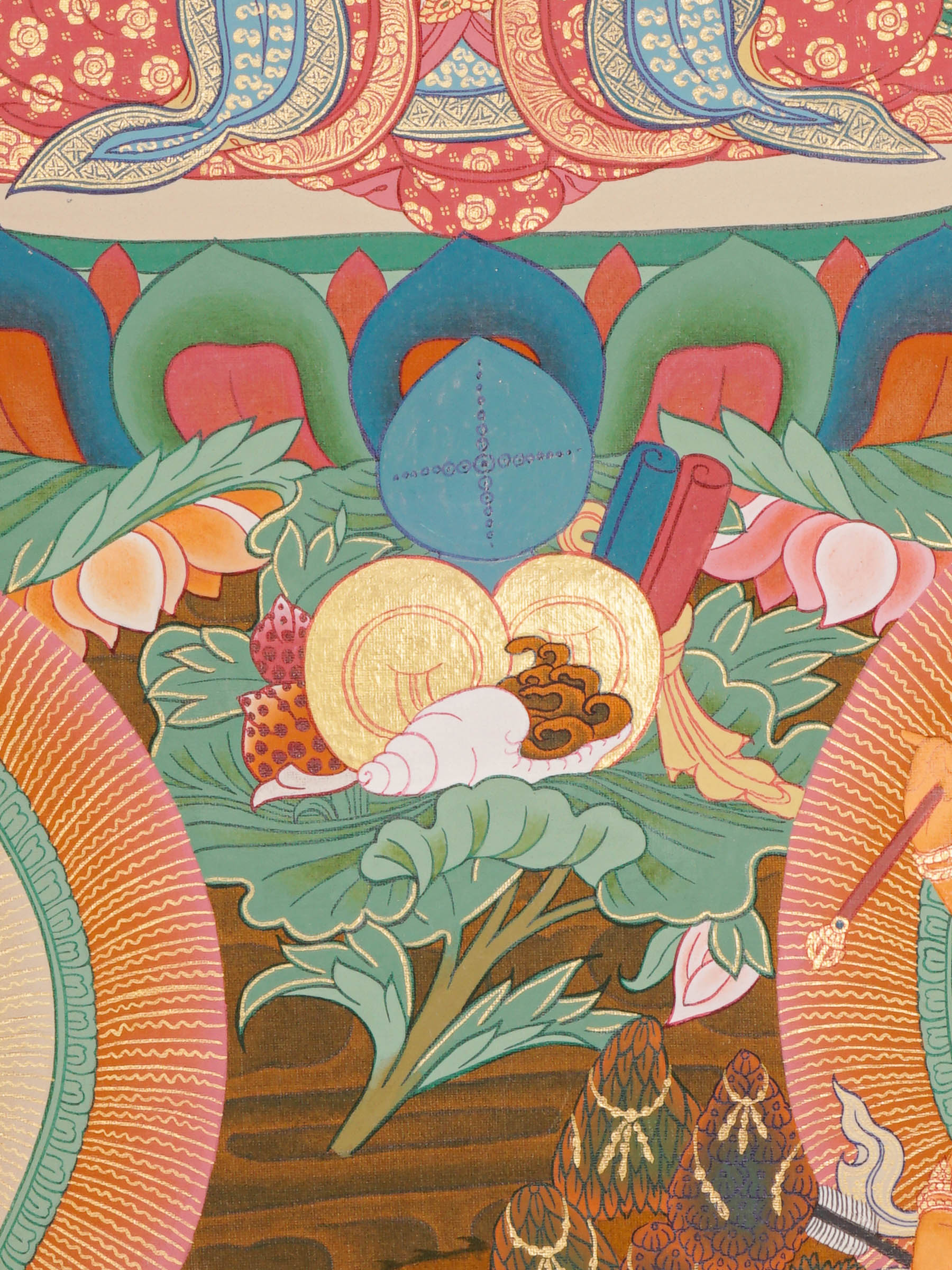 Vajrasattwa Shakti Thangka Painting for prayer and meditation.