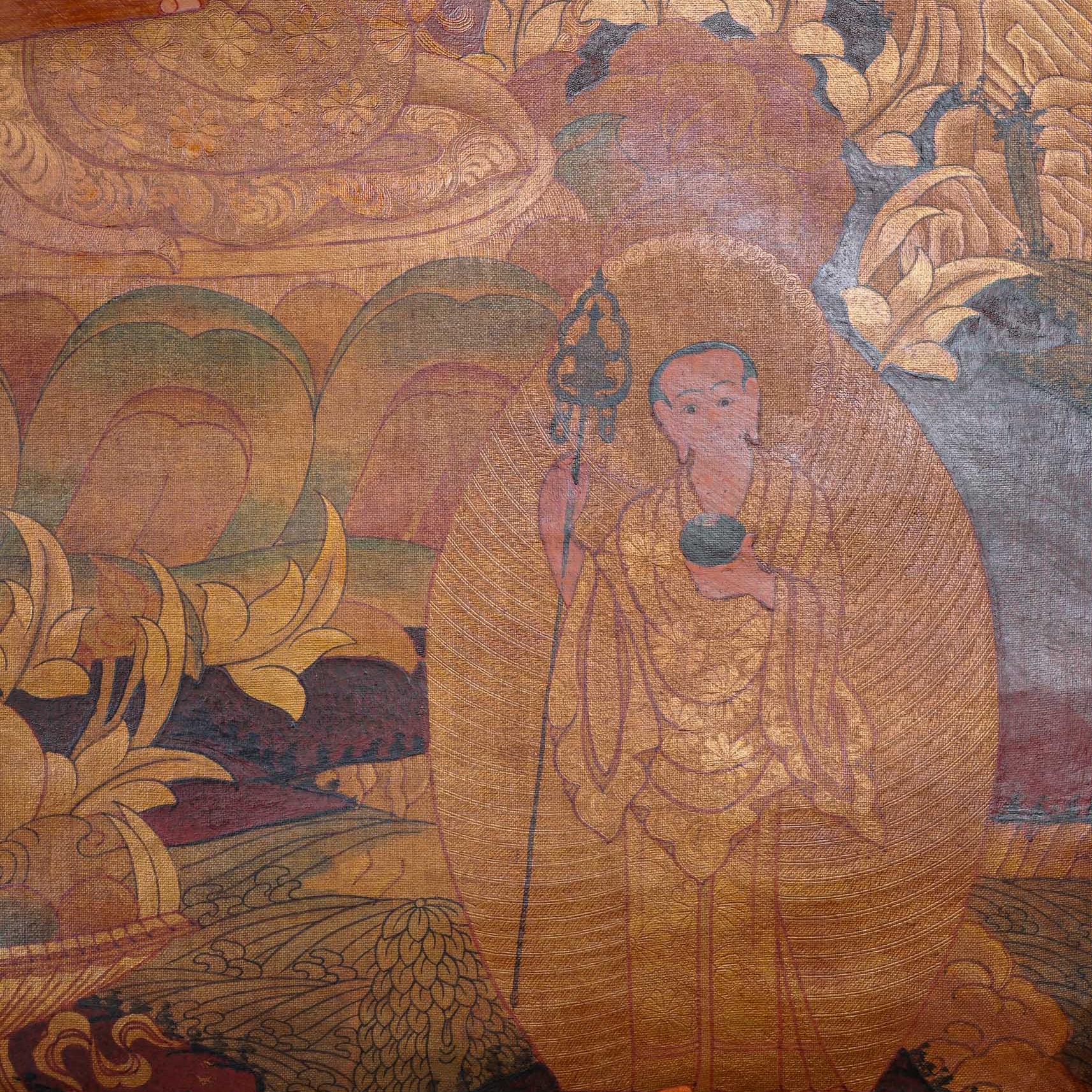 Antique Shakyamuni Buddha - Tibetan Thangka