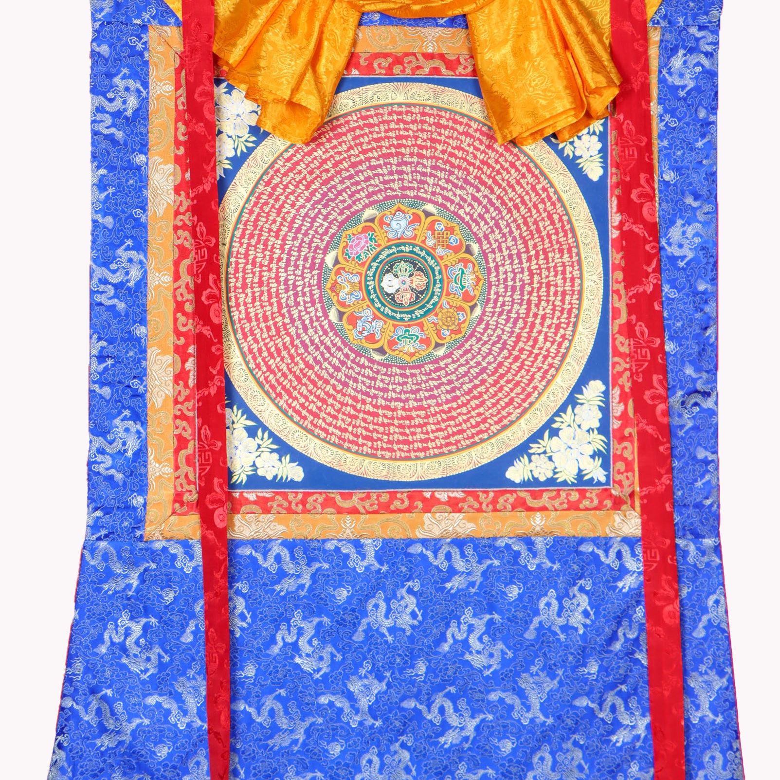 Mantra Mandala Brocade Thangka Painting