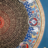 Mantra Mandala Thangka - Painting on Cotton Canvas.