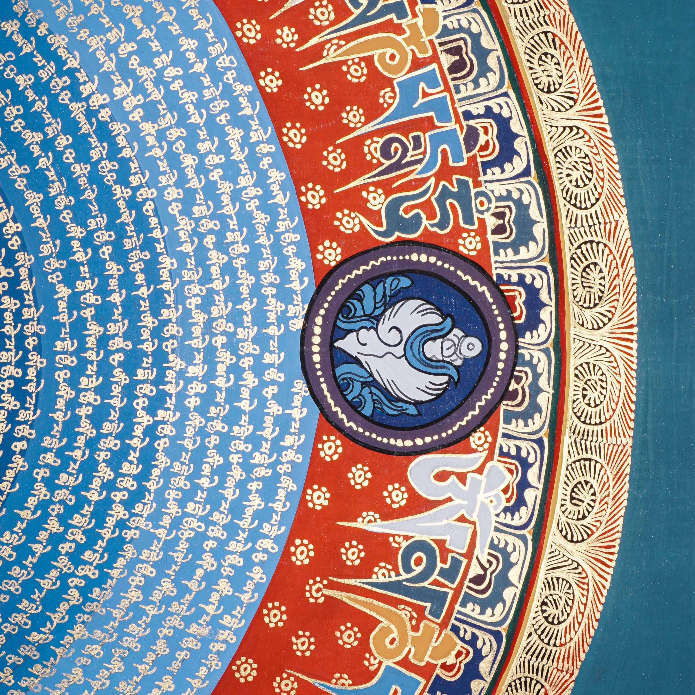 Mantra Mandala Thangka - Tibetan Painting