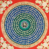 Mantra mandala Thangka achieve inner peace and harmony.