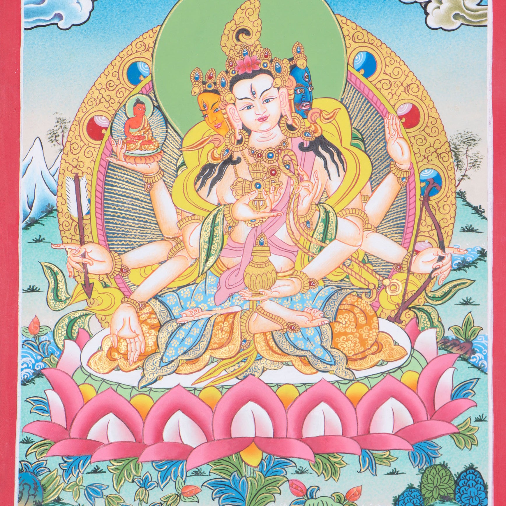 Namgyalma Thangka cultivates  compassion, wisdom, and spiritual transformation.