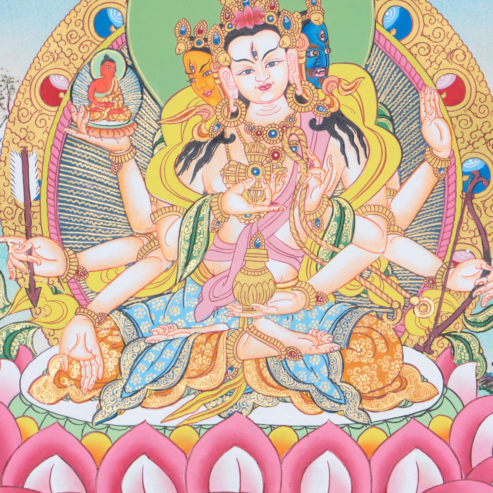 Namgyalma Thangka cultivates compassion, wisdom, and spiritual transformation.