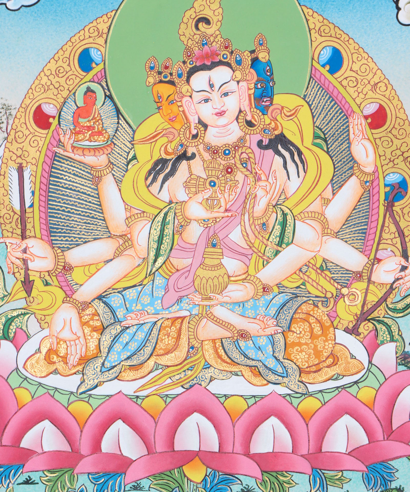 Namgyalma Thangka cultivates compassion, wisdom, and spiritual transformation.