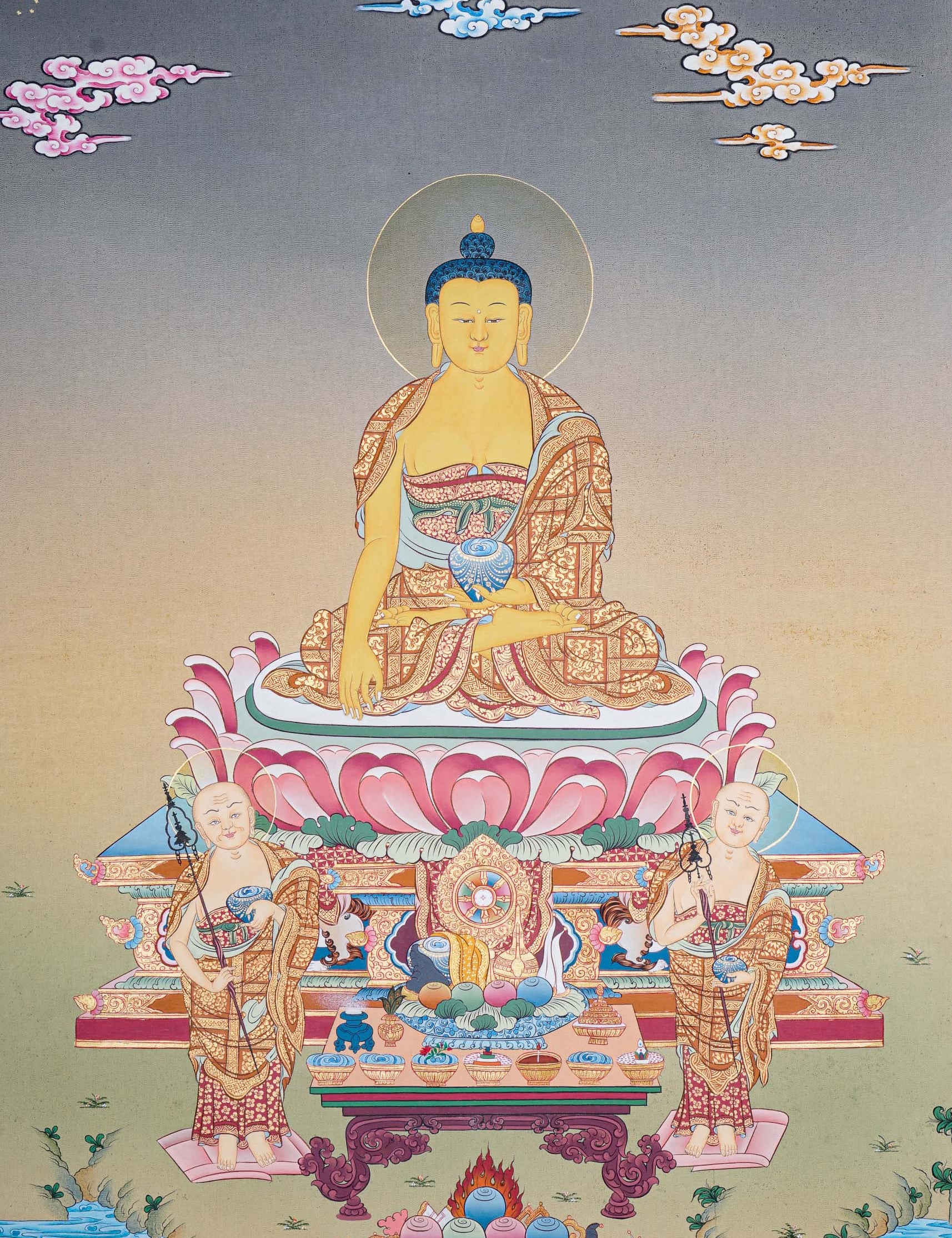 Thangka Painting of Shakyamuni Buddha