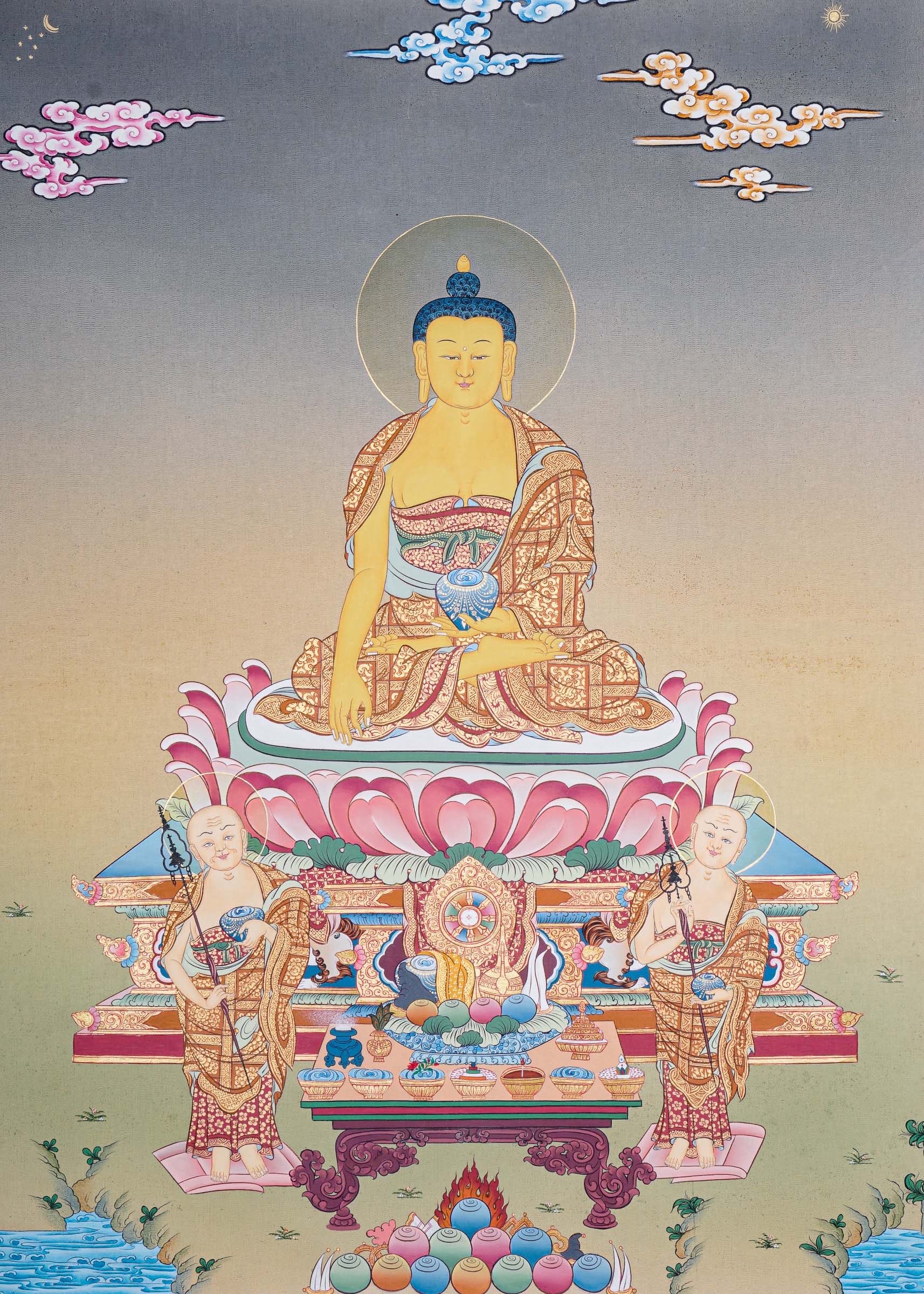 Thangka Painting of Shakyamuni Buddha