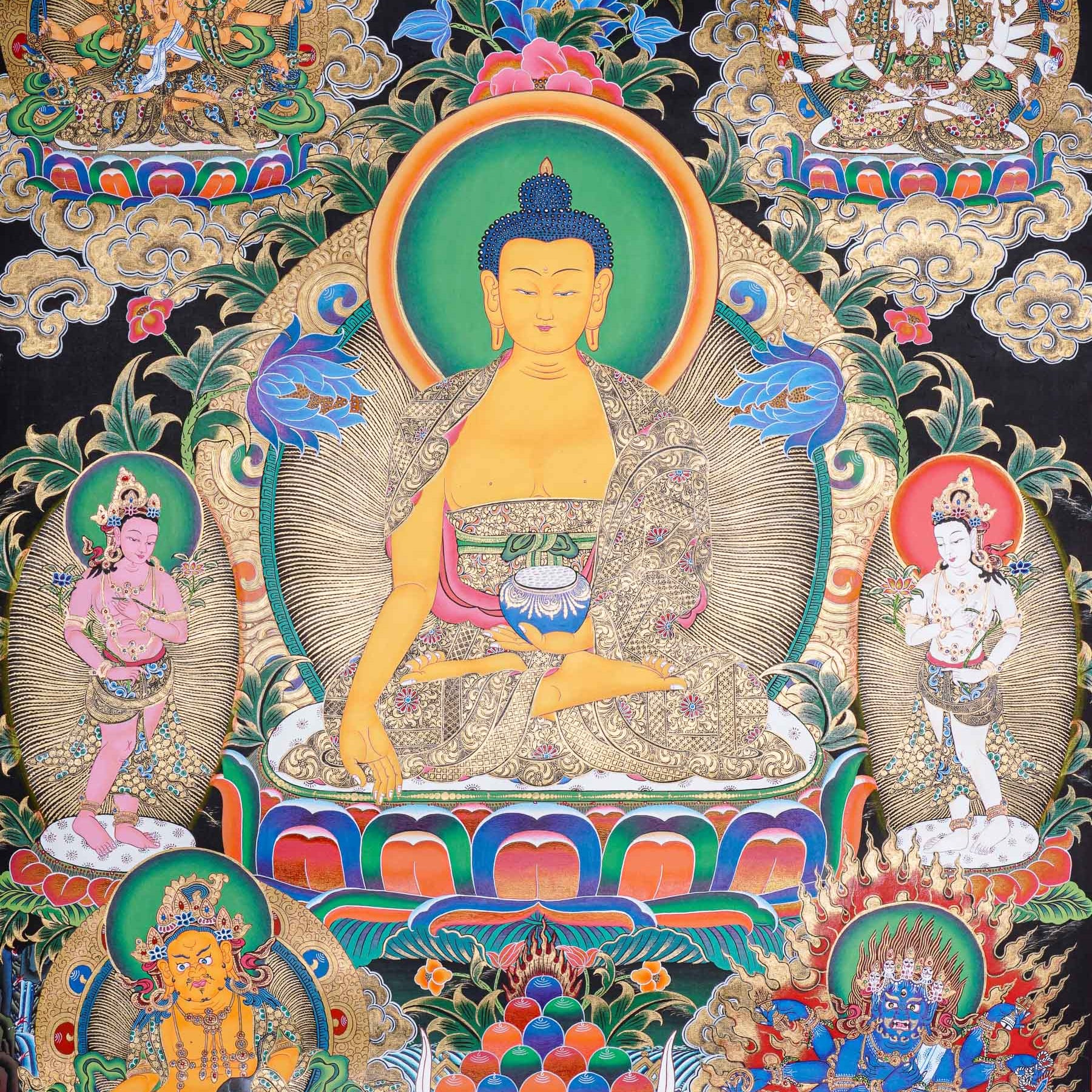 Shakyamuni Buddha Thangka - Tibetan Painting