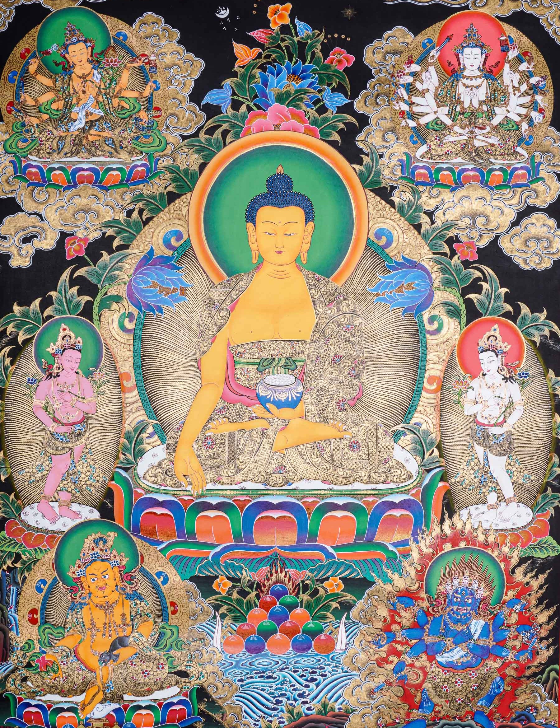 Shakyamuni Buddha Thangka - Tibetan Painting