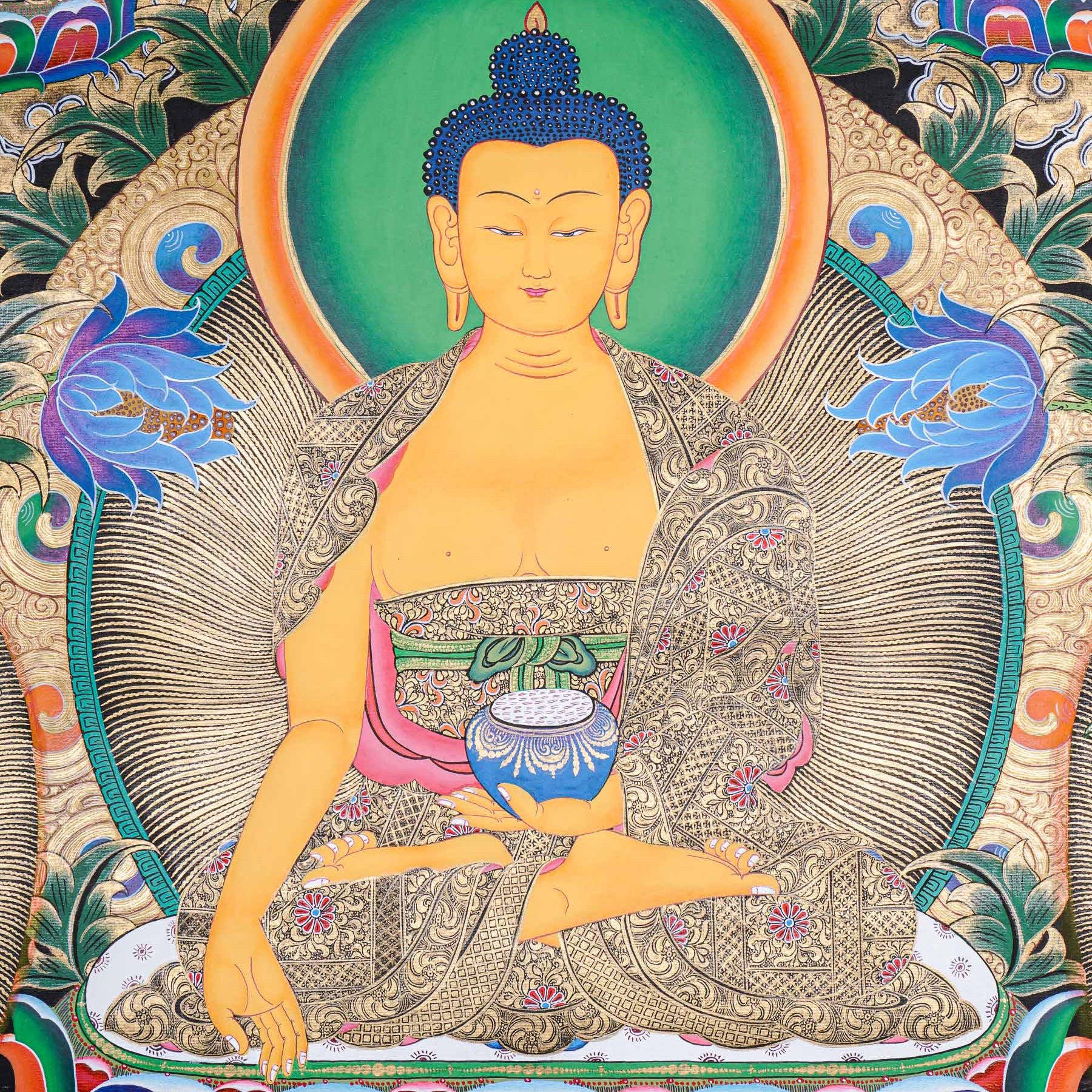 Shakyamuni Buddha Thangka - Tibetan Painting