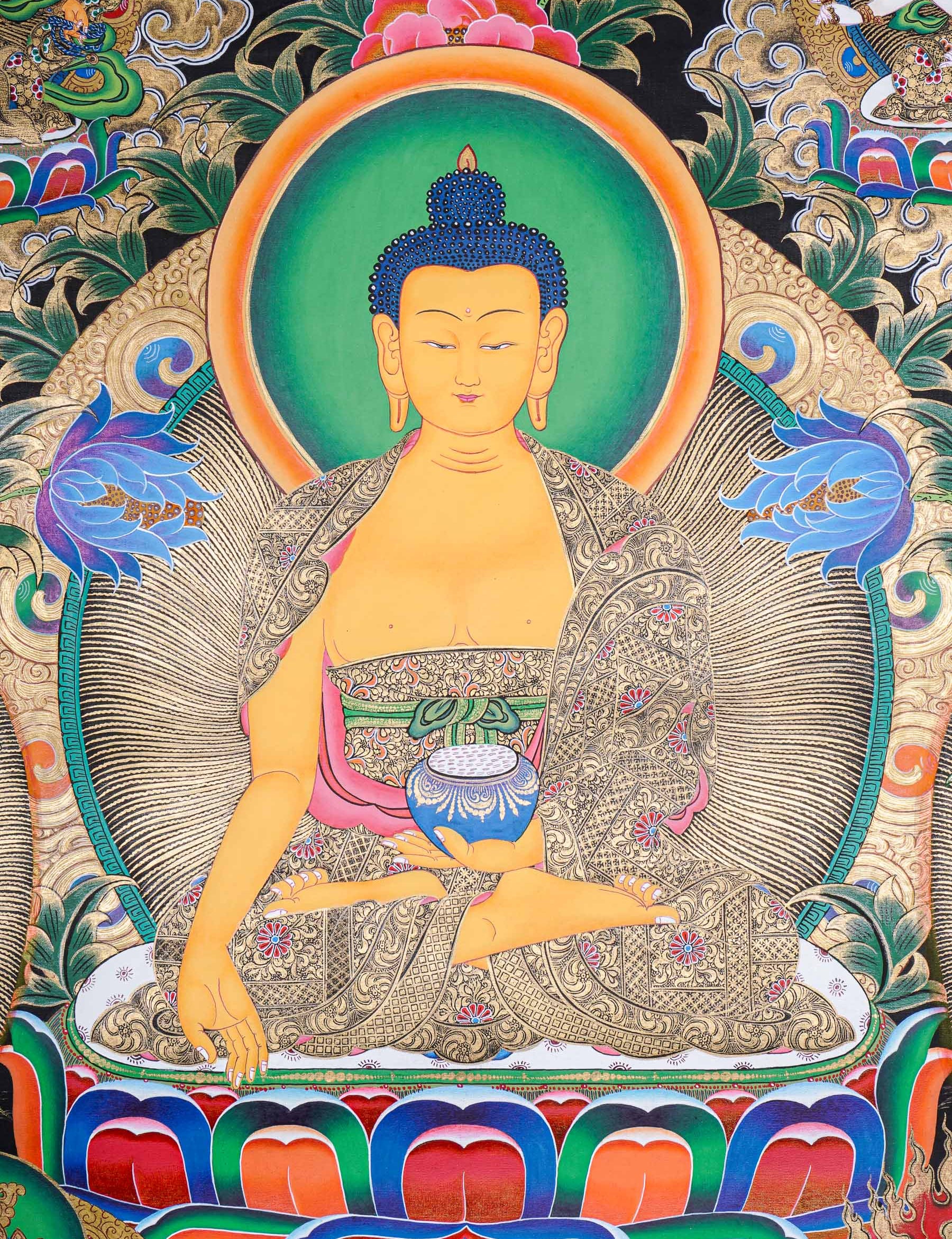 Shakyamuni Buddha Thangka - Tibetan Painting