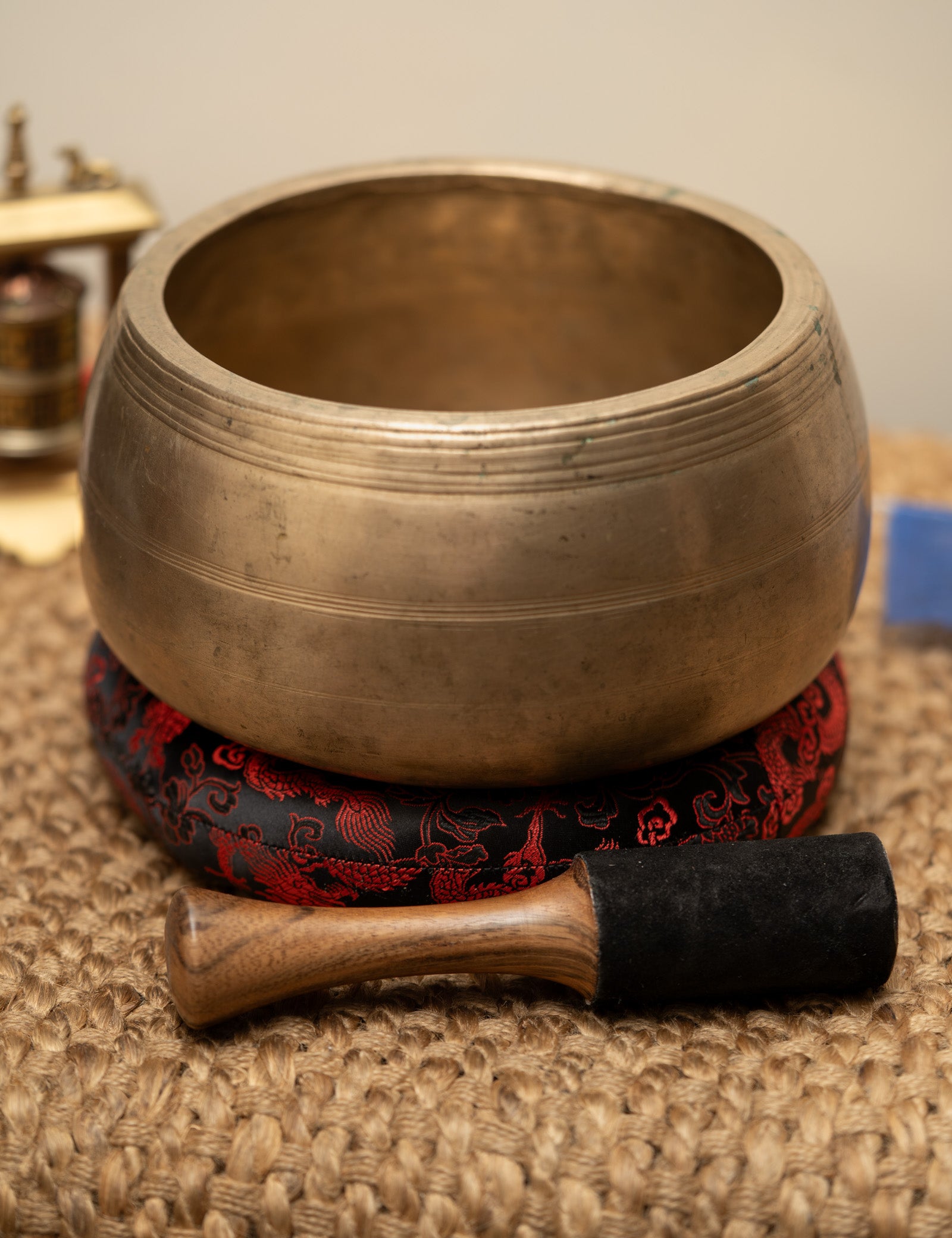 Mani Singing Bowl - Antique Tibetan Bowl