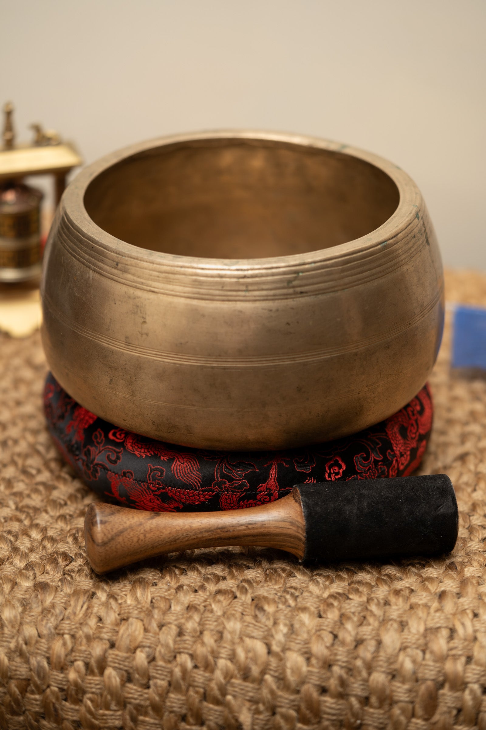 Mani Singing Bowl - Antique Tibetan Bowl