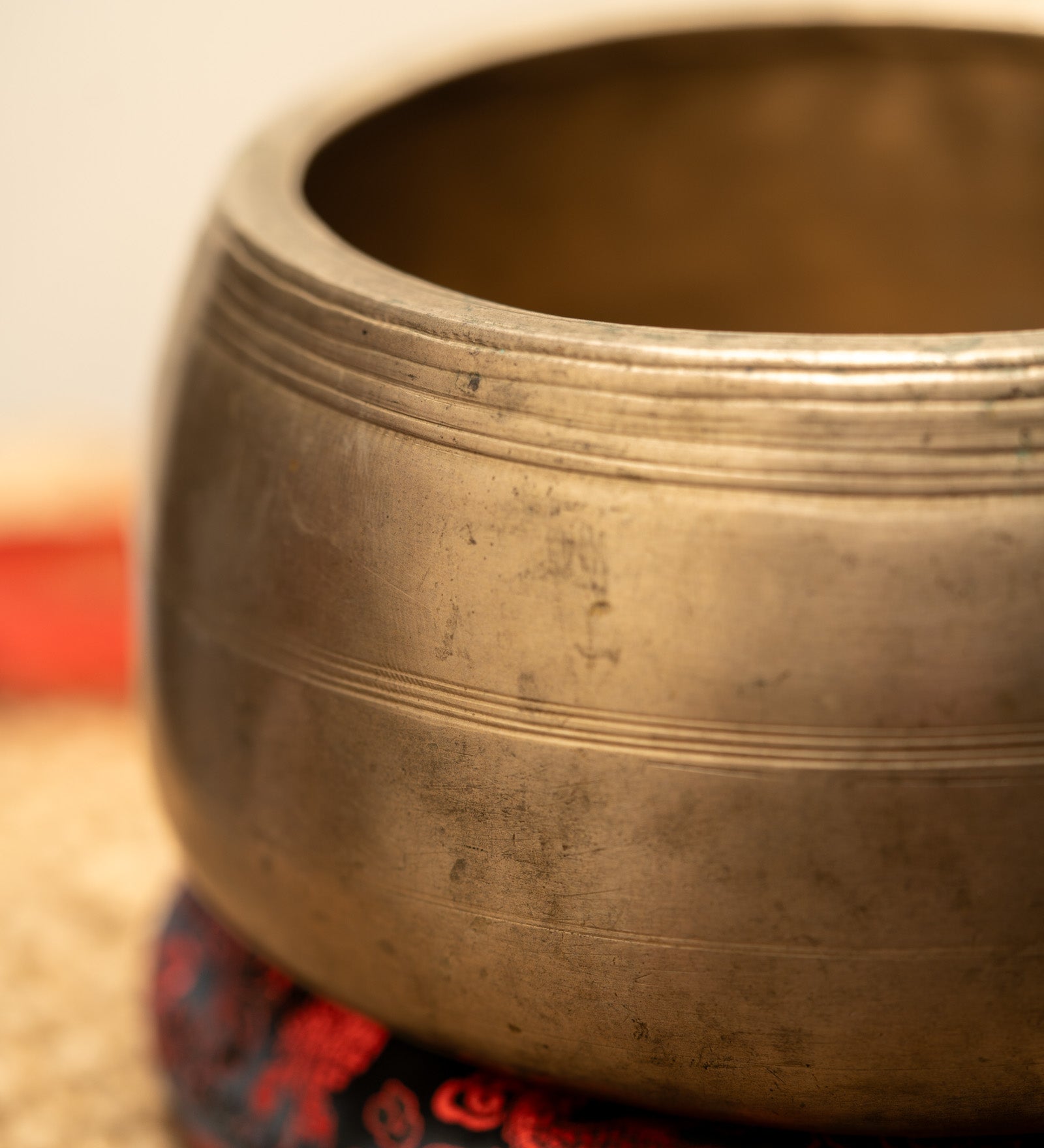 Mani Singing Bowl - Antique Tibetan Bowl