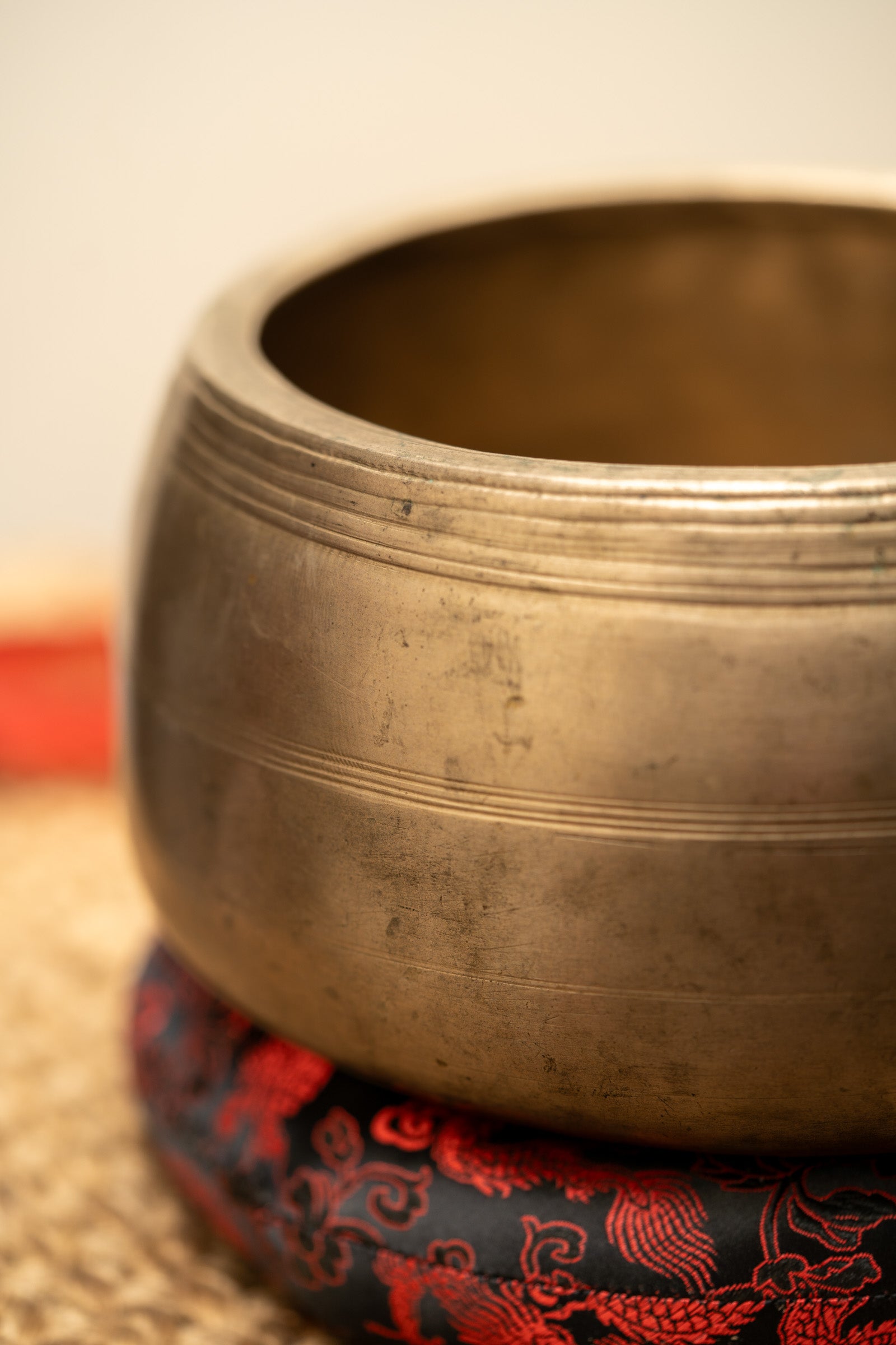 Mani Singing Bowl - Antique Tibetan Bowl