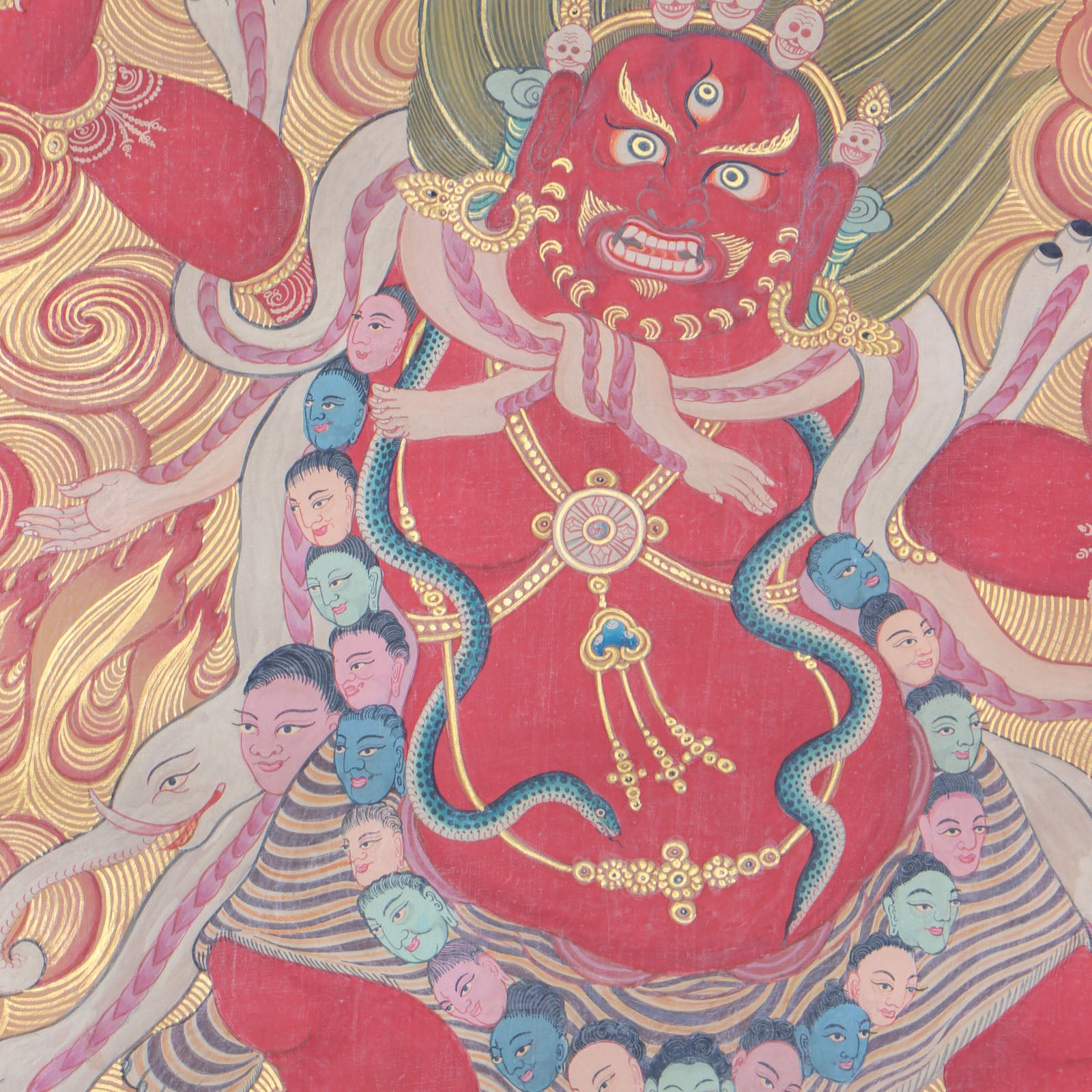 Mahakala Thangka for safeguarding and purifying power,