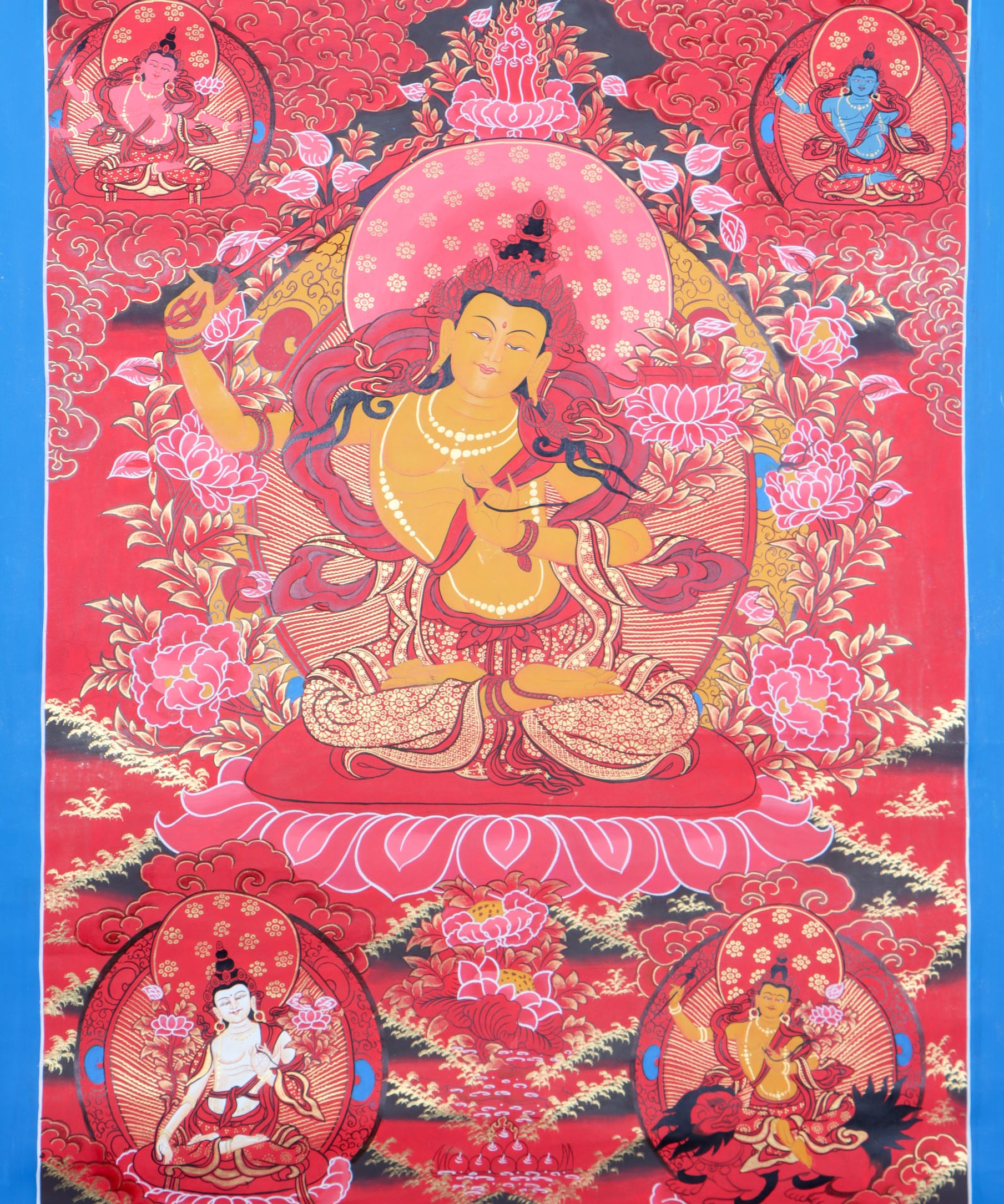 Manjushree Thangka  is a powerful and meaningful artwork for any spiritual practitioner.