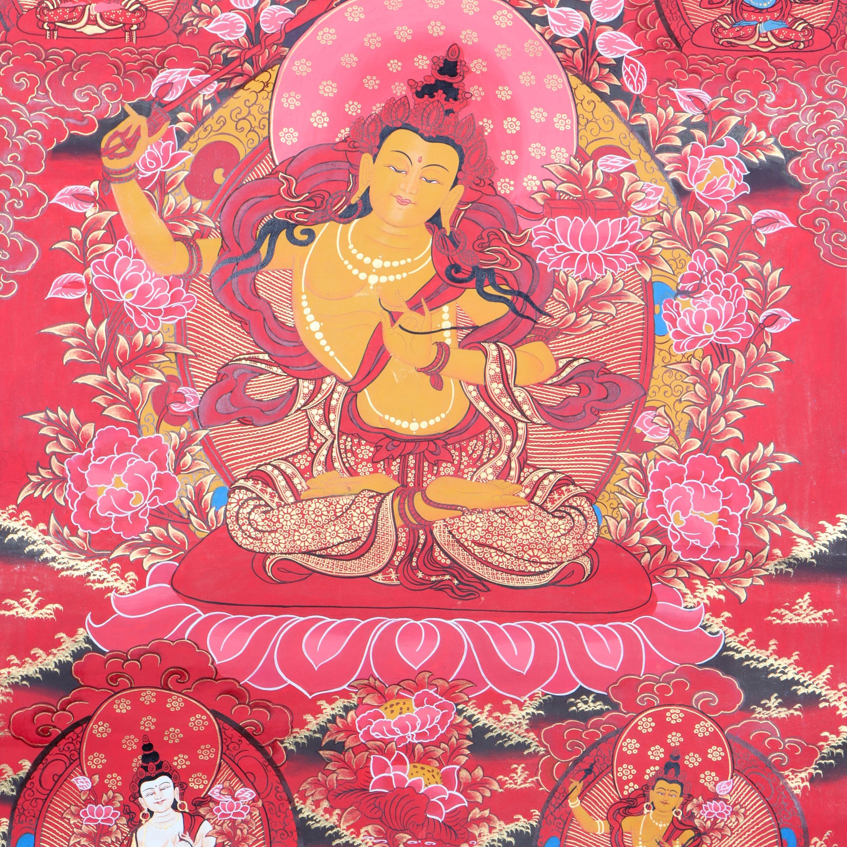 Manjushree Thangka is a powerful and meaningful artwork for any spiritual practitioner.