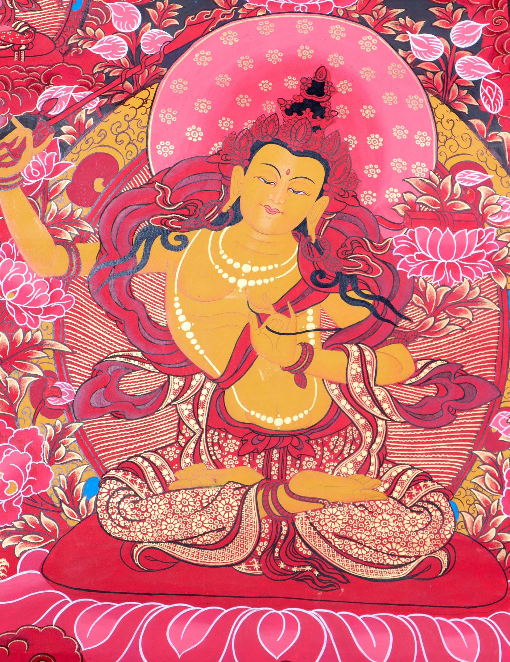 Manjushree Thangka is a powerful and meaningful artwork for any spiritual practitioner.