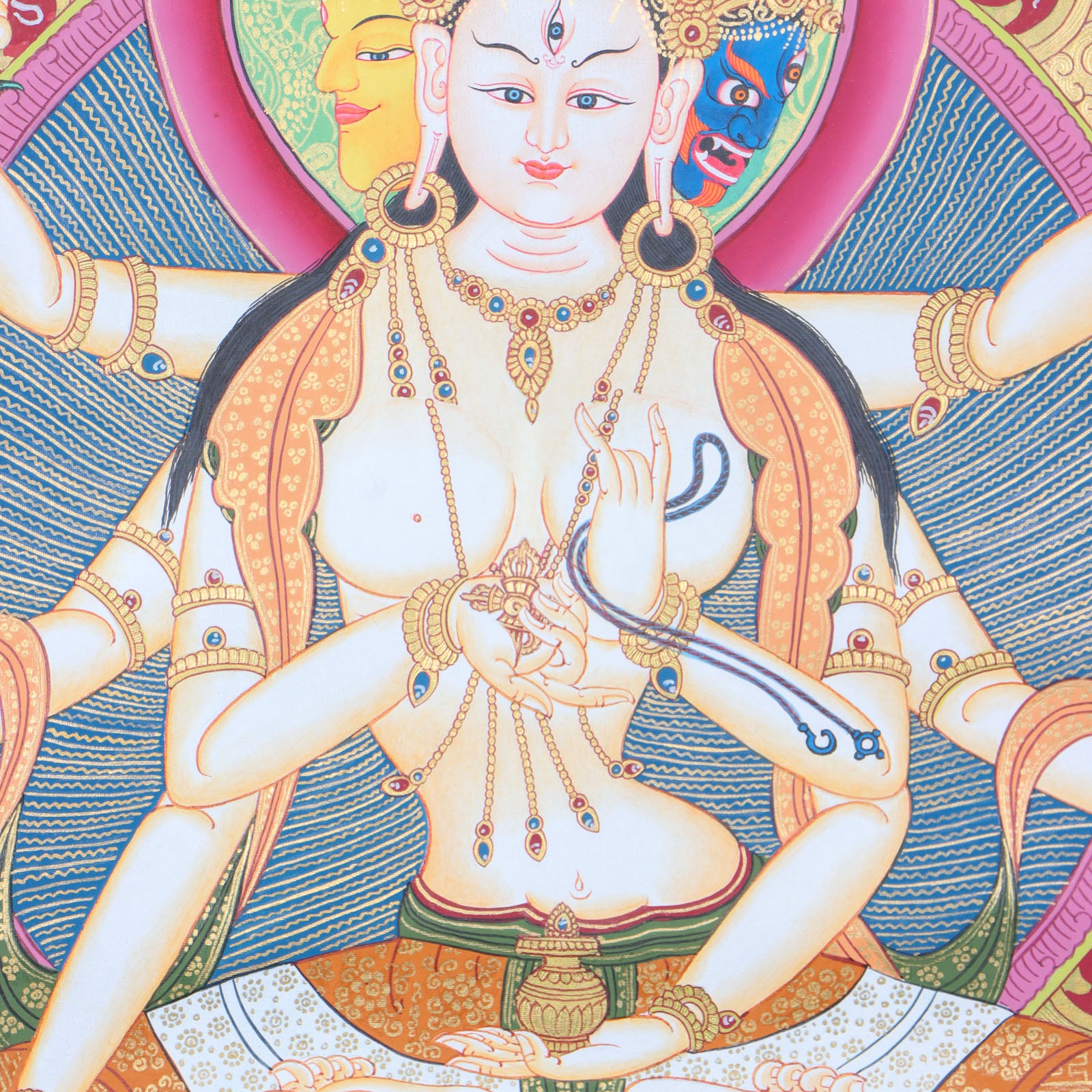 Namgyalma Thangka Painting for peace and enlightenment.