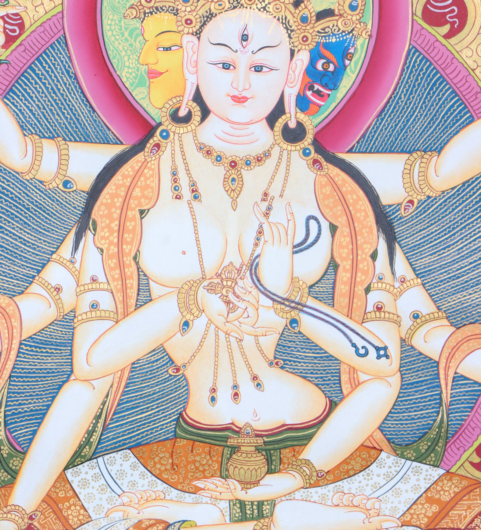 Namgyalma Thangka Painting for peace and enlightenment.