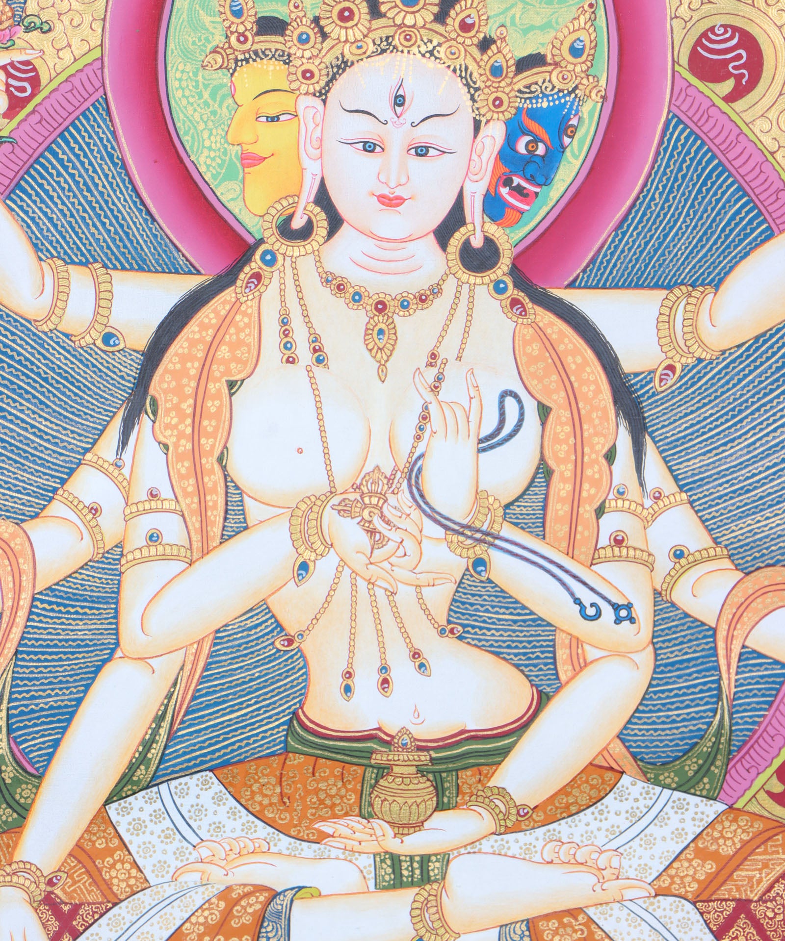 Namgyalma Thangka Painting for peace and enlightenment.